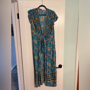 Amazon Floral Wrap Around Maxi Dress